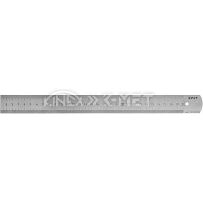 K-MET Стоманена тънка линийка K-MET 1023-25-100 - 1000x30x1 мм, деление 0.5 mm (1023-25-100)