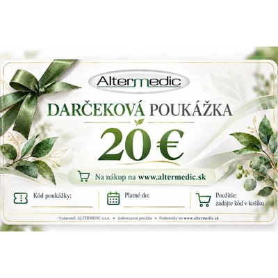 Altermedic Darčeková poukážka 20,- EUR