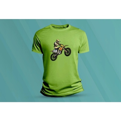 Sandratex dětské bavlněné tričko Enduro. lime