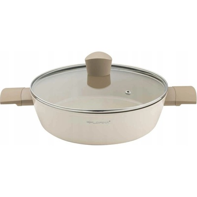 Florina Tradiční pánev Mokka 28 cm s keramickým povrchem