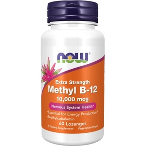 NOW NOW Methyl B-12 10, 000 mcg, 60 Lozenges