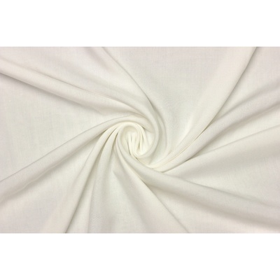 Šatová | halenková látka viskózová - Perlově bílá | Ivory
