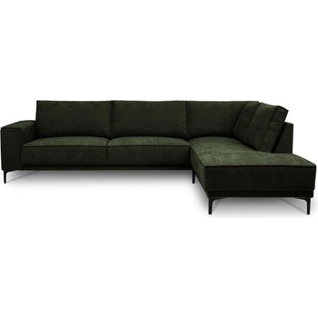 Scandic Зелен шенилов ъглов диван (десен ъгъл/L форма) Copenhagen - Scandic (14511SN TUCK17)