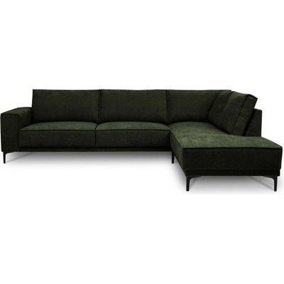 Scandic Зелен шенилов ъглов диван (десен ъгъл/L форма) Copenhagen - Scandic (14511SN TUCK17)