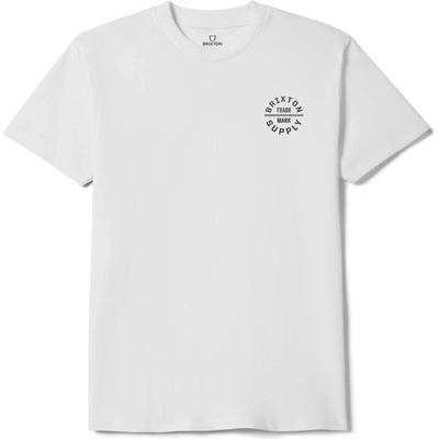 Brixton Мъжка тениска Brixton Oath V S/S Standard Cotton T-shirt - White / Black / Checkered - размер XXL (216-7385-0115)