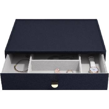 Stackers Ковчеже за бижута Stackers Pebble дълбоко с чекмедже supersize морскосиньо (75903)