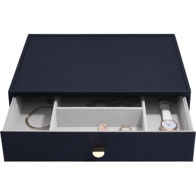 Stackers Ковчеже за бижута Stackers Pebble дълбоко с чекмедже supersize морскосиньо (75903)