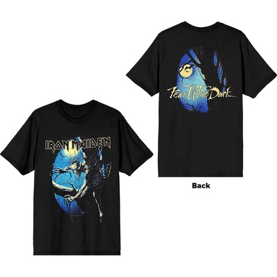 Iron Maiden tričko Fear of the Dark Oval Eddie Moon čierne