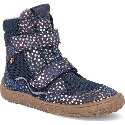 Froddo Barefoot zimní boty s membránou G3160205-9 blue puntík – Hledejceny.cz