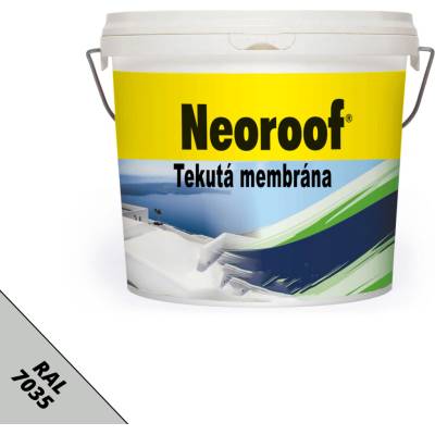 NEOTEX Neoroof – tekutá hydroizolácia strechy odrážajúca slnečné žiarenie Balenie: 13 kg, Farba: Svetlosivá (7035)