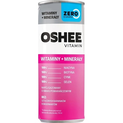 Oshee Zero Vitamins & Minerals 250 ml