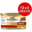 Purina Gourmet Gold s hovädzím mäsom a kuraťom v paradajkovej omáčke 24 x 85 g