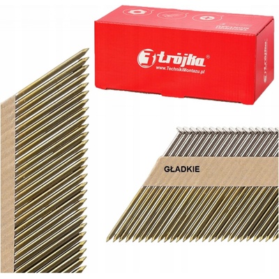Hřebíky do hřebíkovačky papírové 3,1x90mm 34° 2000ks hladké