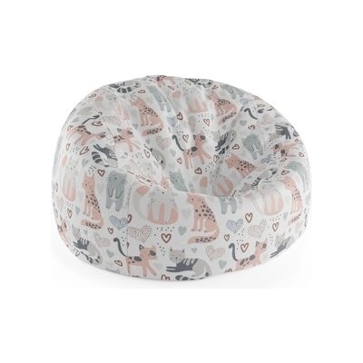 Sablio Sedací vak Cocoon Malované kočičky 75 x 45 x 35 cm