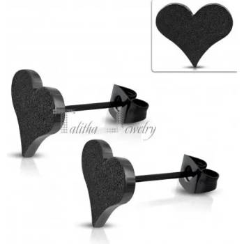 Image 1 of Talitha Дамски обеци " Черно сърце"