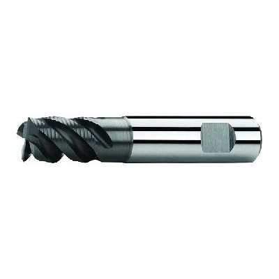 ZPS-FN Fréza válcová čelní 10x14x66, Z4,45°, DIN 6527K, SK, AlCrN, HR
