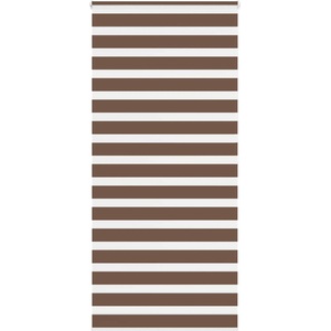 vidaXL Зебра щора, кафява, 95x200 см, ширина на плата 90, 9 см, полиестер (4014364)