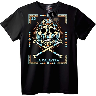 NOONEBRAND Тениска La Calavera Череп - L, Black