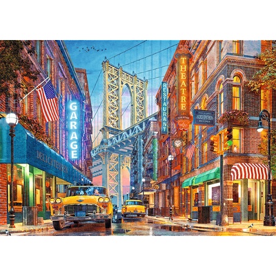 Trefl - Puzzle Premium Plus: Tea Time: View of the Manhattan Bridge - 500 piese