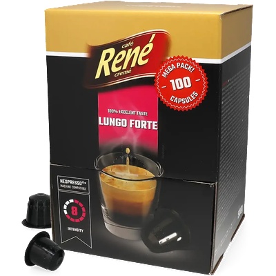 Café René | Lungo Forte - 100 капсули за Nespresso®