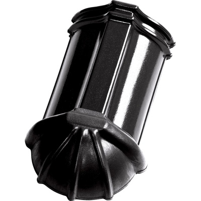 Tondach Hranice/Renoton 11 Ukončení hřebene nárožní 21 cm glazura amadeus černá