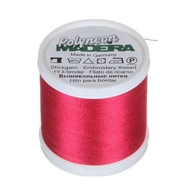 Vyšívací nitě PES Madeira Polyneon (400m) barva 1984 strawberry