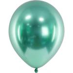Party Deco Латексови Балони Хром, Бутилково Зелено - 30 см (chb1-012b-50)