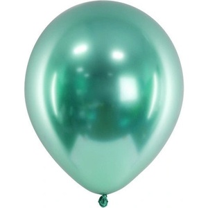 Party Deco Латексови Балони Хром, Бутилково Зелено - 30 см (chb1-012b-50)