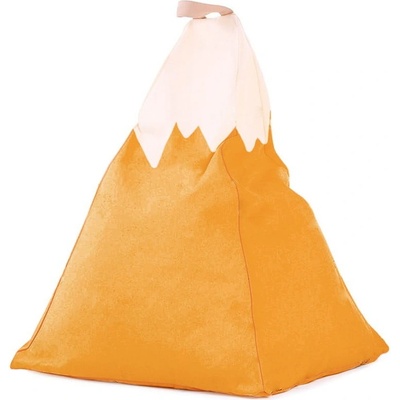 Little Nice Things detský sedací vak Mountain žltý/béžový