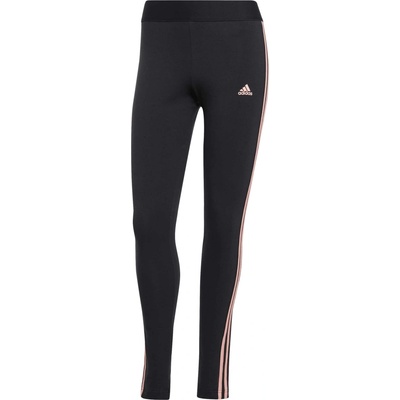 adidas dámske legíny ESSENTIALS 3-STRIPES LEGGINGS čierna ružová