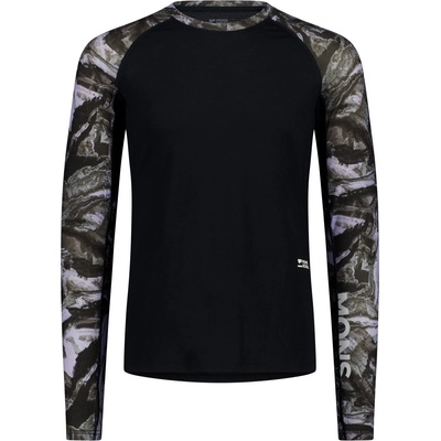 Mons Royale Мъжко мериносово термобельо Mons Royale Temple Merino Long Sleeve Merino base layer - Rock Camo / Black - размер XXL (015-2332-0315)