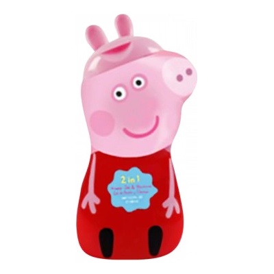 Air-Val Peppa Pig 2D detský sprchový gél a šampon 400 ml