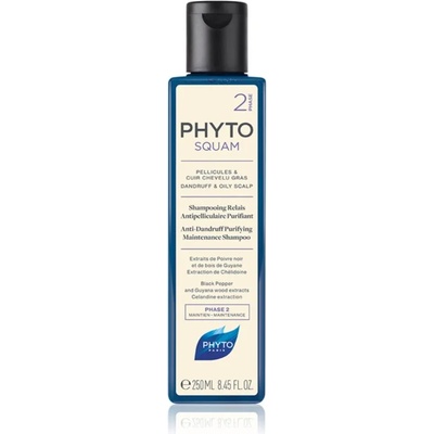 PHYTO Phytosquam Anti-Dandruff Purifying Shampoo дълбоко почистващ шампоан за мазен скалп против пърхот 250ml
