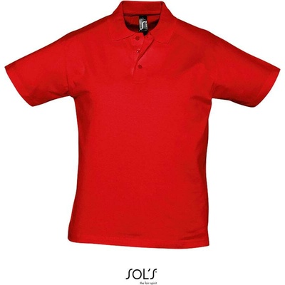 Sol's Prescott Men pánske polo tričko červené