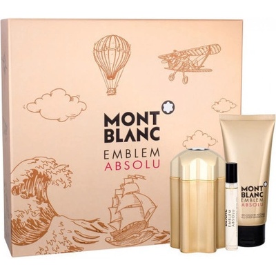 Montblanc Emblem Absolu Men EDT 100 ml + EDT 7,5 ml + sprchový gél 100 ml darčeková sada