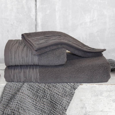 Png Панагюрище Хавлиена кърпа за тяло Аида 70/140 сива 100% египетски памук