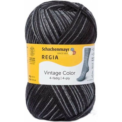 Regia 4-Ply Vintage Black Color 2863