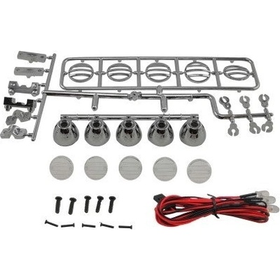 RC PARTS ULTIMATE RACING Kulaté přídavné LED světla stříbrné 5 ks