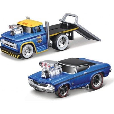 Maisto Muscle Transports Chevrolet C60 & Chevelle 1:64