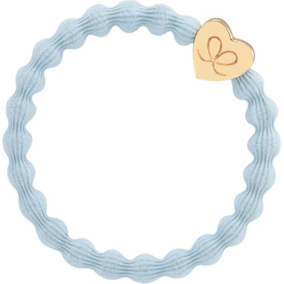 By Eloise London Gold Heart Ластик за коса за жени цвят Sky Blue