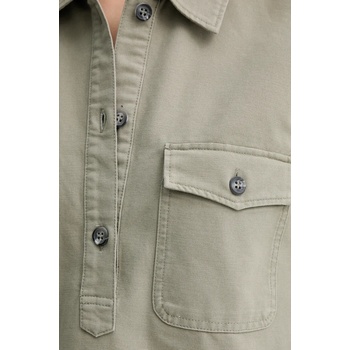 APC Памучна рокля A. P. C. robe selia в зелено къса със стандартна кройка COGBJ. F35177 (COGBJ.F35177)