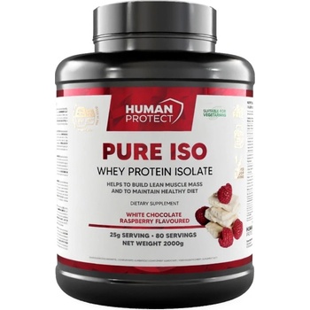 Human Protect Pure Iso | Whey Protein Isolate [2000 грама] Бял шоколад с малини