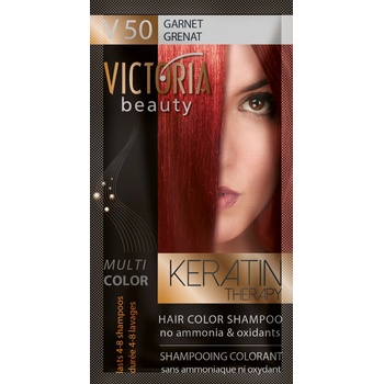 Victoria Beauty Keratin Therapy tónovací šampón na vlasy V 50 Garnet 4-8 umytí