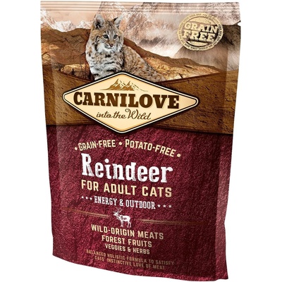 Carnilove Reindeer for Adult Cats Energy & Outdoor 0,4 kg