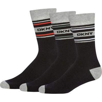 DKNY Мъжки чорапи DKNY 3 pack Mens Gift Socks Elmwood - Black
