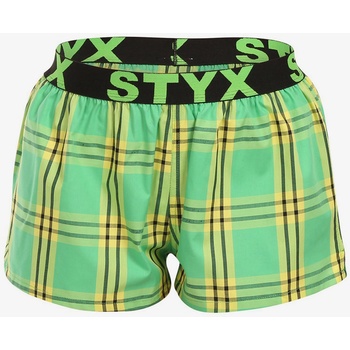 Styx Зелени дамски карирани шорти Styx Styx | Zelen | ЖЕНИ | S
