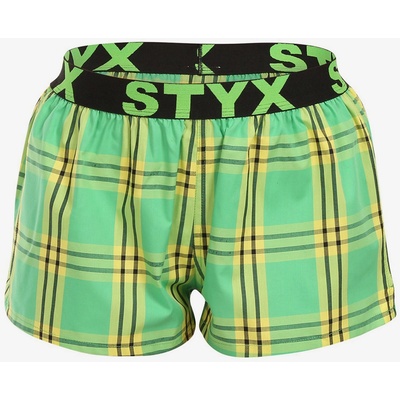 Styx Зелени дамски карирани шорти Styx Styx | Zelen | ЖЕНИ | S