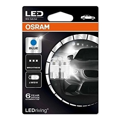 OSRAM W5W LEDriving PREMIUM W2.1x9.5d 12V 0,8W BLUE 2850BL-02B