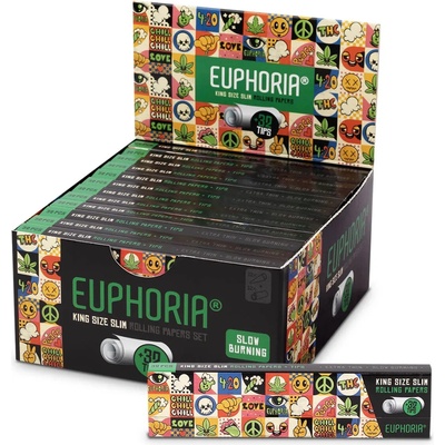 Euphoria Kingsize Slim Groovy cigarietkové papieriky 32 ks
