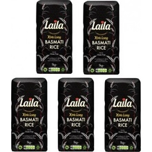 Laila Foods XTRA DLOUHOZRNNÁ BASMATI RÝŽE 5 x 1 kg